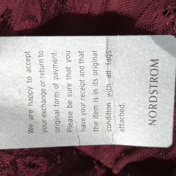 Heartloom Eloise Halter Lace Maxi Gown Dress Burgundy Eyelash Scalloped Med NWT - Picture 10 of 12